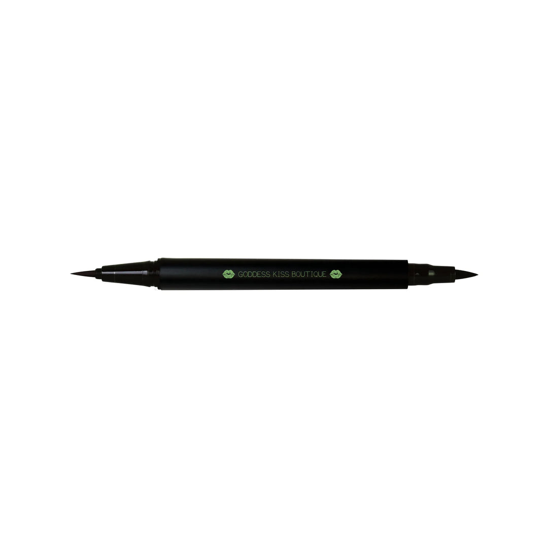 Dual Tip Eyeliner Pen: Long-lasting Vegan Formula, Smudge-proof & Precise Lines