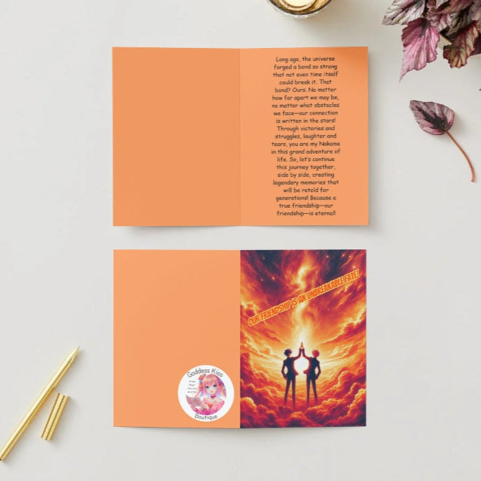 Eternal Nakama Bond – Anime Friendship Card | Friendship Greeting - Goddess Kiss Boutique