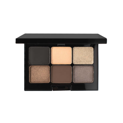 Eyeshadow Palette - Dark Storm 6-Color Vegan Palette with Crease-Resistant Formulation