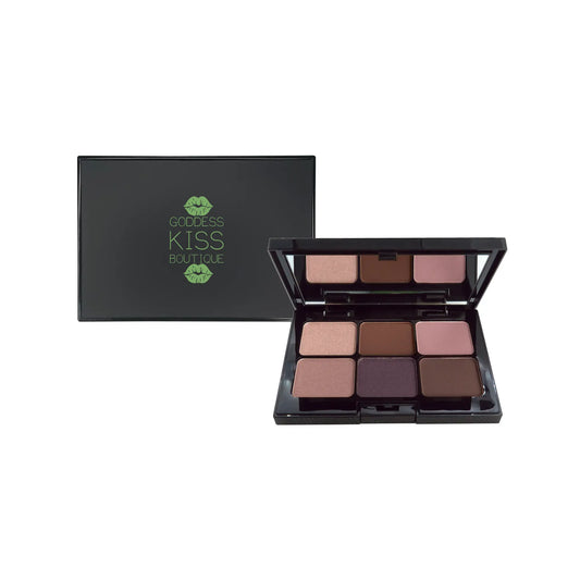 Eyeshadow Palette - Sweet Almond 6-Color Vegan Palette with Crease-Resistant Formulation