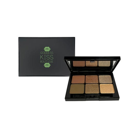 Eyeshadow Palette - Shimmy 6-Color Vegan Palette with Crease-Resistant Formulation