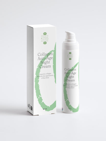 Anti-Age Night Cream with Collagen  | Reduces Fine Lines & Hydrates | Marine Plankton Extract