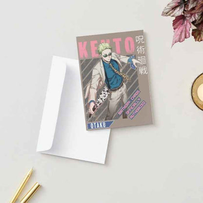 Jujutsu Kaisen Kento Nanami Birthday Card - "Birthday Chaos Officially Authorized"