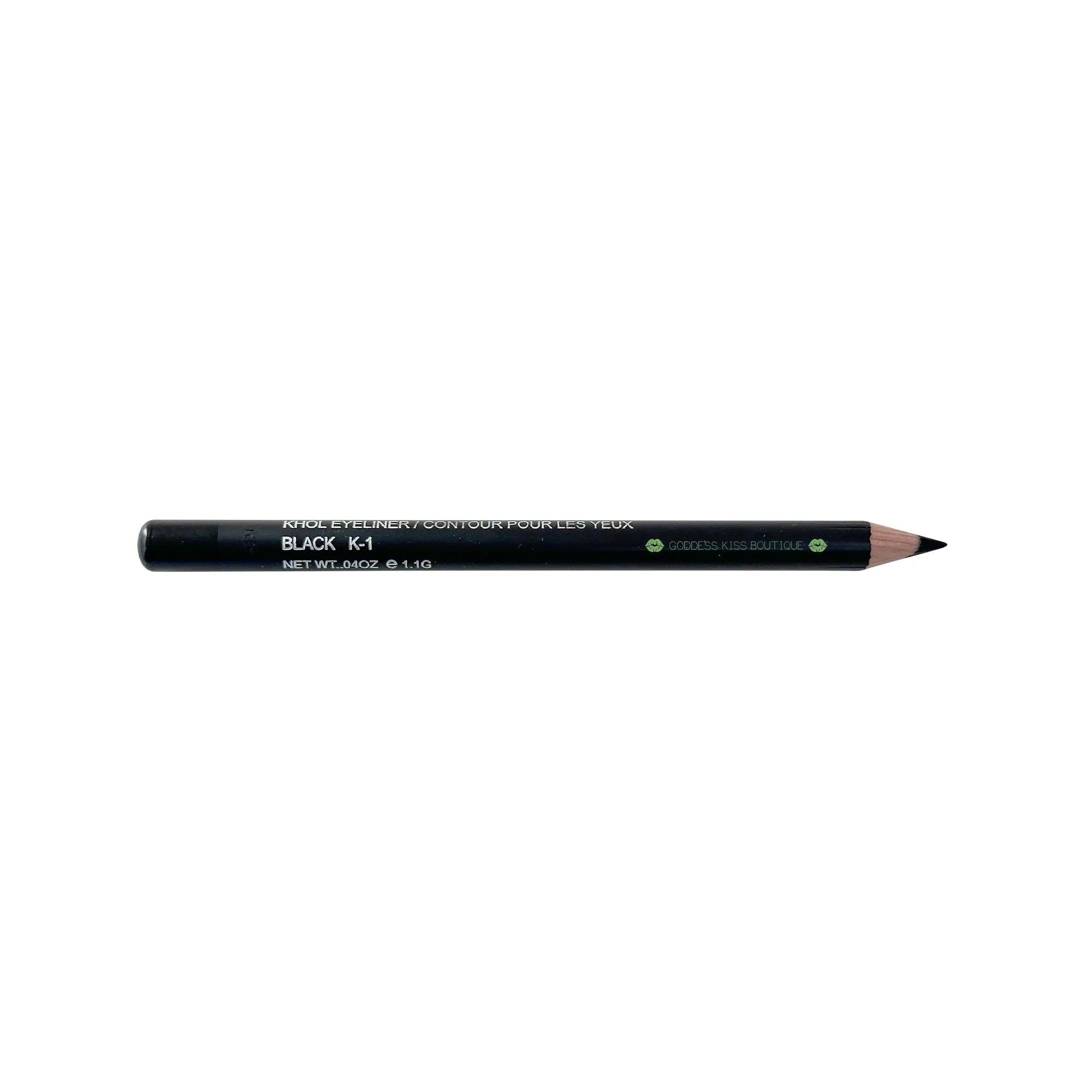 Khol Eyeliner Pencil - Black |  Intense Pigmentation, Long-Lasting Formula - Smudge & Blend -  Made in North America
