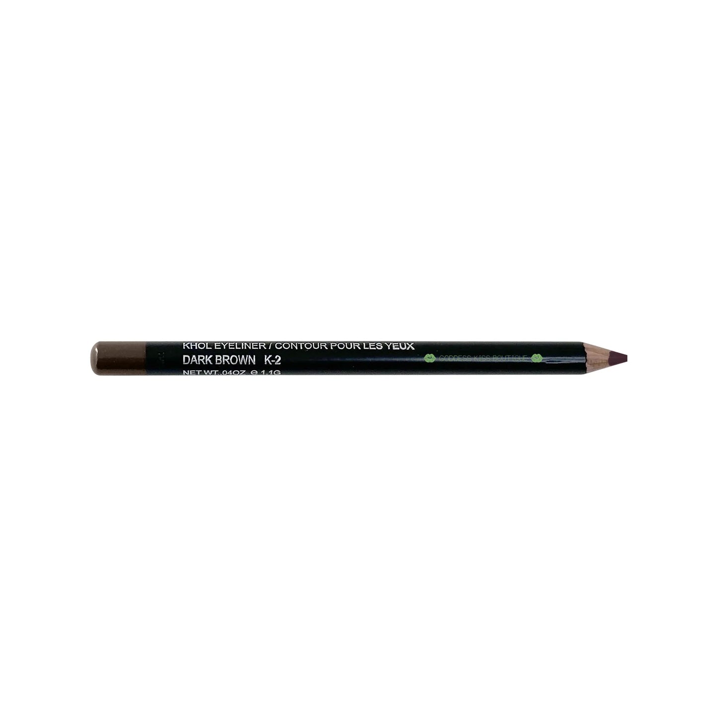 Khol Eyeliner Pencil |  Intense Pigmentation, Long-Lasting Formula - Smudge & Blend -  Made in North America dark brown 