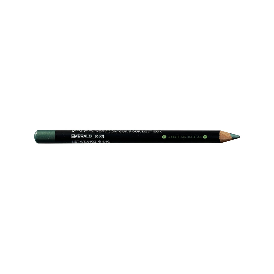 Khol Eyeliner Pencil - Emerald |  Intense Pigmentation, Long-Lasting Formula - Smudge & Blend -  Made in North America