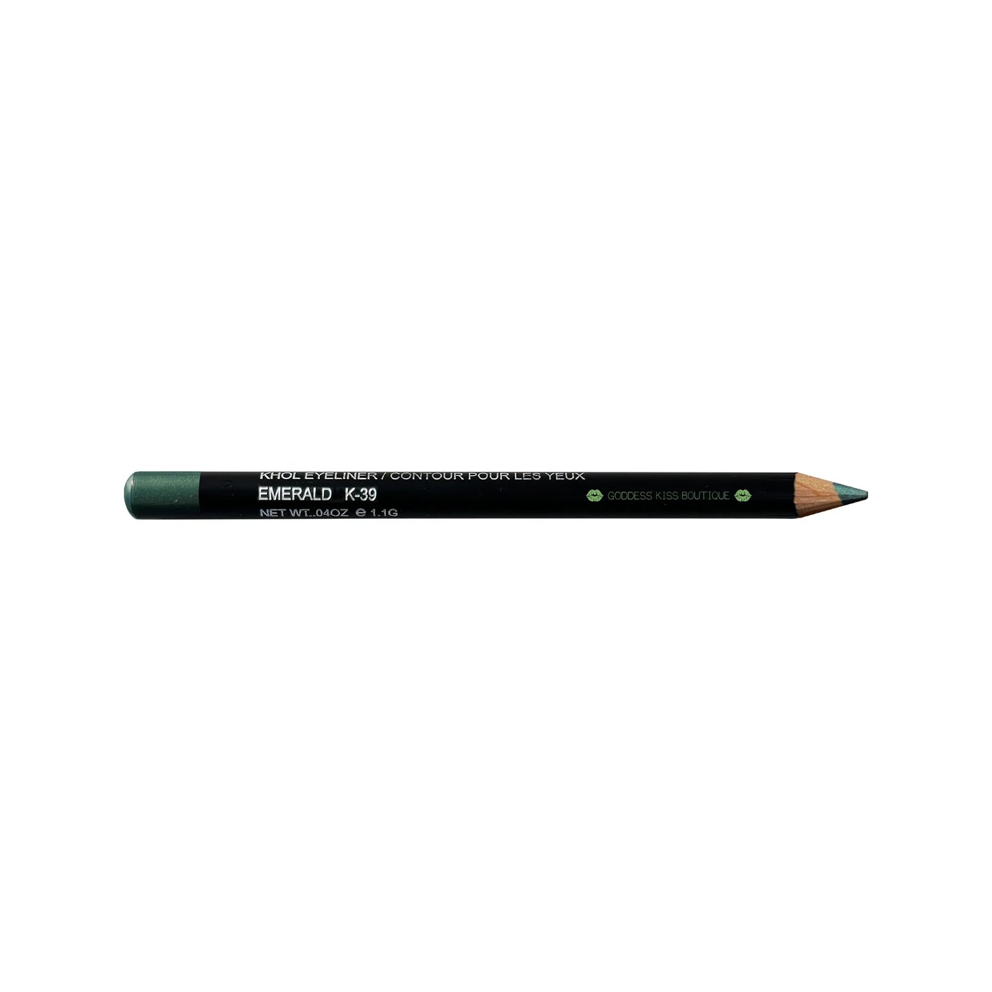 Khol Eyeliner Pencil |  Intense Pigmentation, Long-Lasting Formula - Smudge & Blend -  Made in North America Emerald 