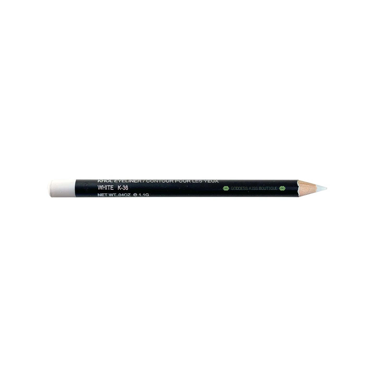 Khol Eyeliner Pencil |  Intense Pigmentation, Long-Lasting Formula - Smudge & Blend -  Made in North America White 