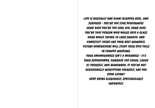 Himouto! Umaru-chan Kirie Motoba Humor Card - "Walking Disaster... Congrats!"