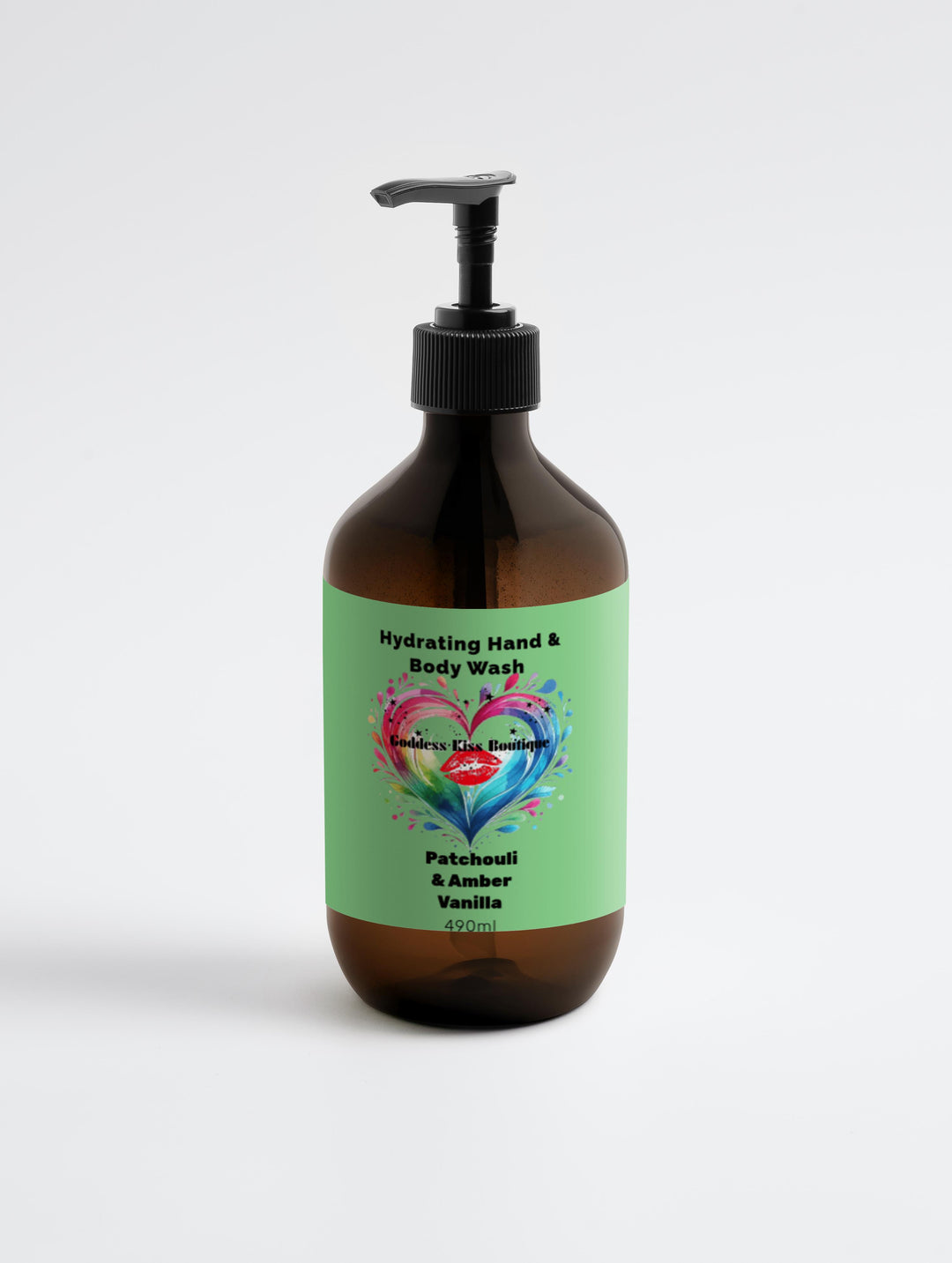 Hand & Body Wash with Patchouli & Amber Vanilla, Hydrating Formula