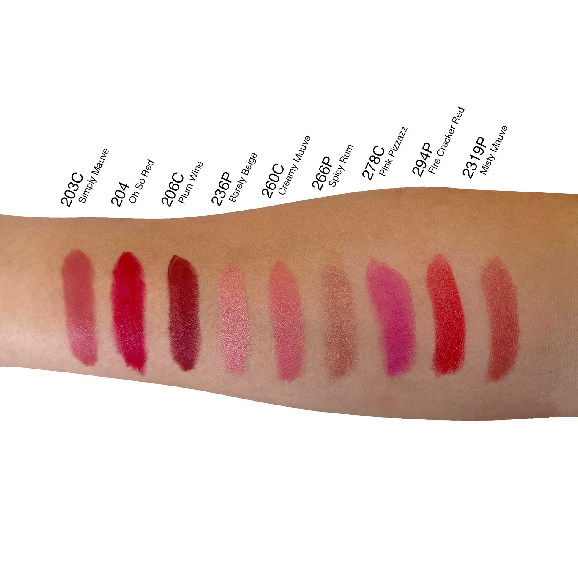 Swatches of Epic Kiss Sheer Lipstick | Moisturizing, UV Protection & Rich Pigments