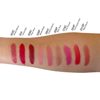 Swatches of Epic Kiss Sheer Lipstick | Moisturizing, UV Protection & Rich Pigments