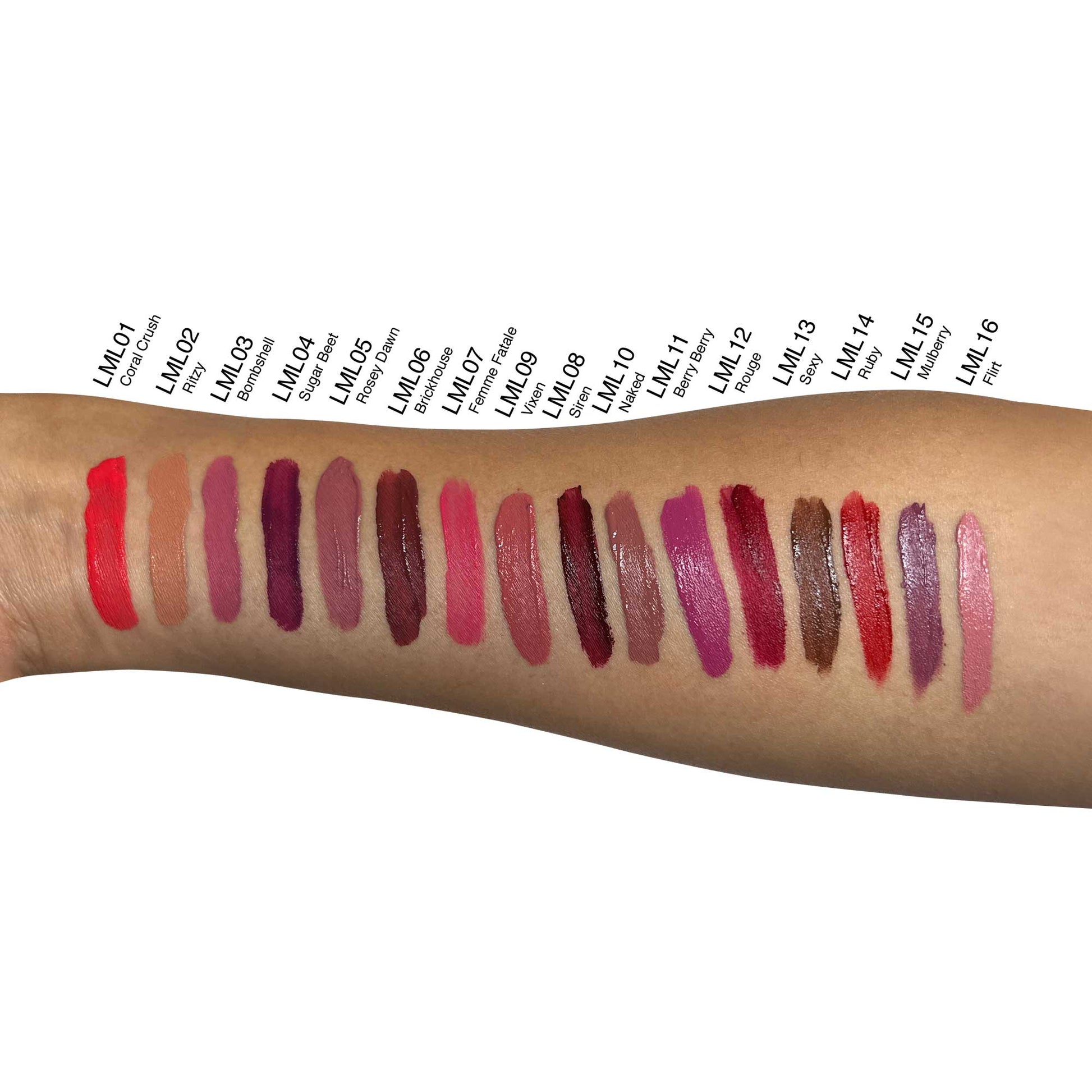 Swatches Matte Goddess Liquid Lipstick | Vegan Smudge-Proof Long Lasting