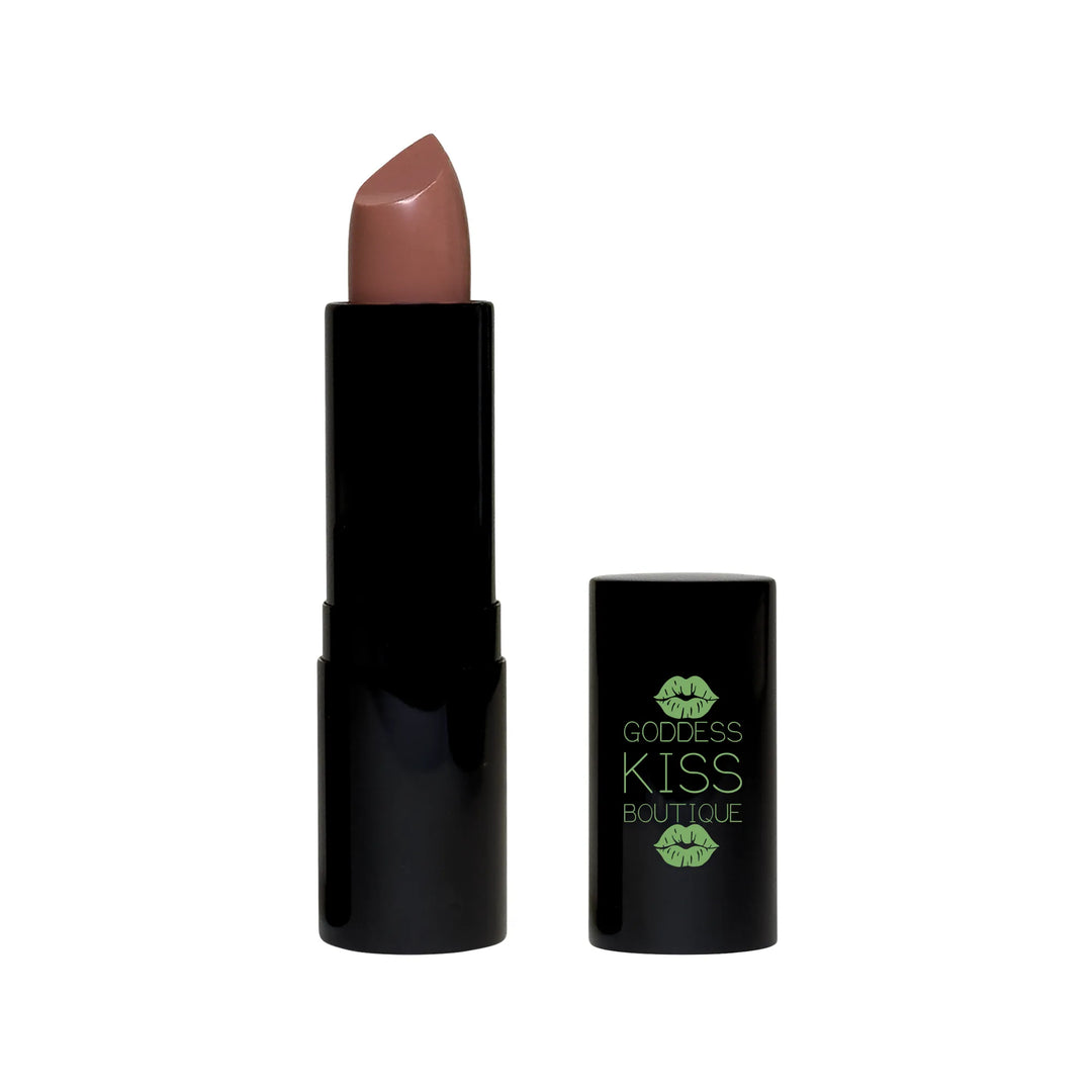 Luxurious Cream Lipstick - Naughty Nude | Argan Oil Infused for Hydrated Lips, Vibrant Color