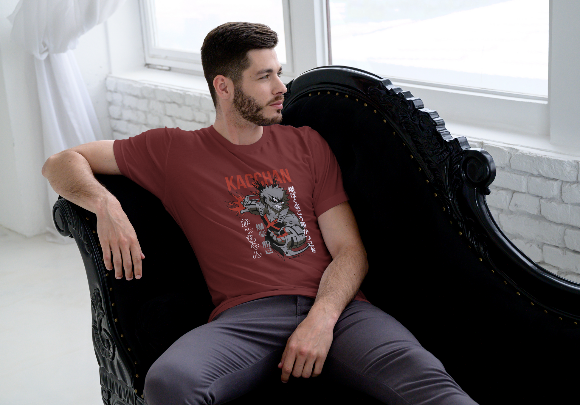 My Hero Academia Bakugo T-Shirt - Kacchan Explosive Rival Design | Premium Unisex Triblend Tee