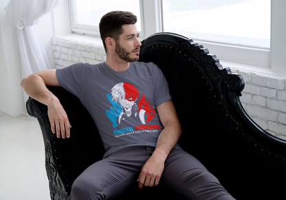 My Hero Academia Shoto Todoroki T-Shirt - Half-Cold Half-Hot Quirk Design | Premium Unisex Triblend Tee