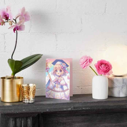 Anime Graduation Card - Magical Girl Scholar - Transformation Graduation Card