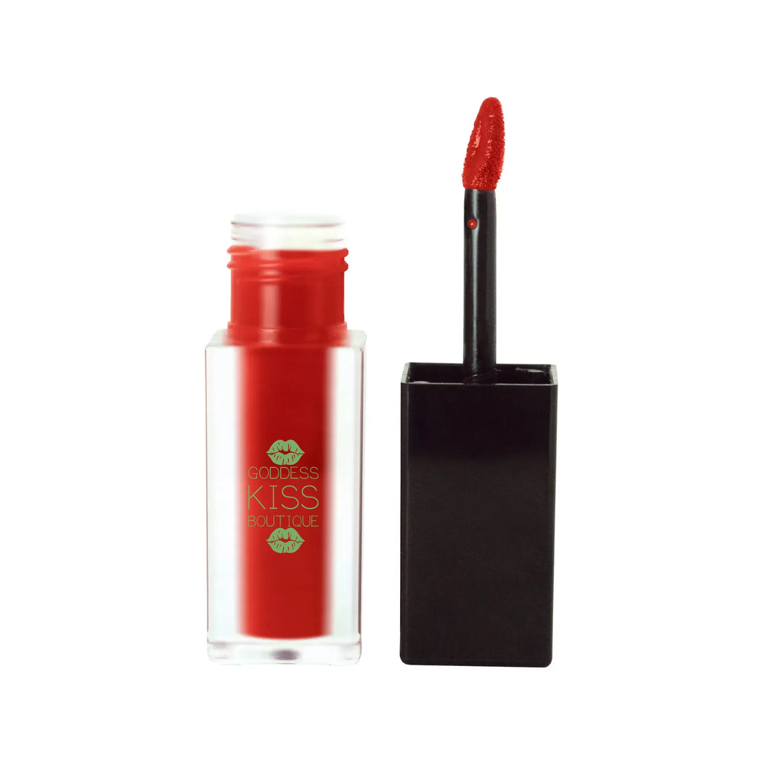 Ethereal Kisses Lip Stain - True Crimson | Vitamin E, Vegan Formula & Doe-Shaped Applicator