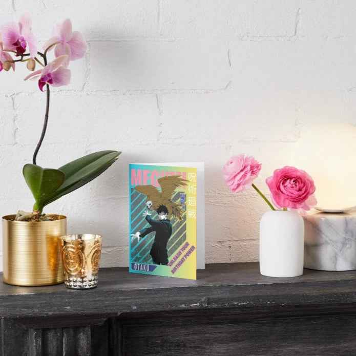 Jujutsu Kaisen Megumi Fushiguro Birthday Card - "Unleash Your Birthday Power"