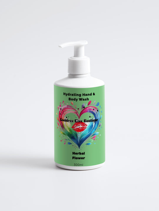 Herbal Flower Hand & Body Wash with Hydrating Betaine & Berry Extract