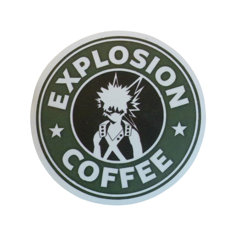 Collection of 100 My Hero Academia anime character stickers featuring popular heroes like Deku, Bakugo, Todoroki, All Might, and other beloved MHA characters, available as individual $1 vinyl stickers