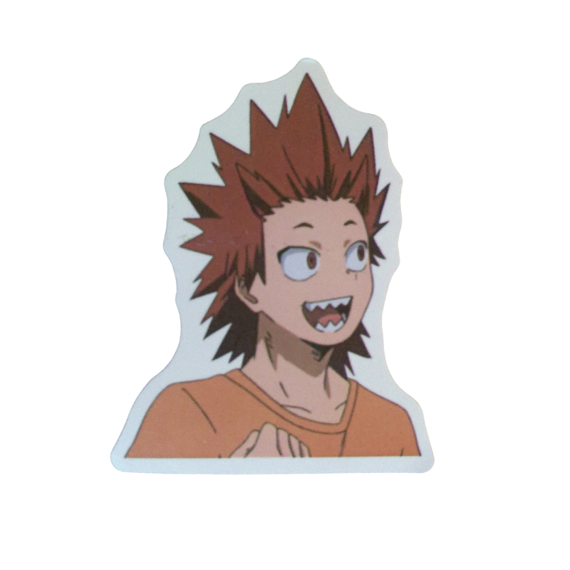 Collection of 100 My Hero Academia anime character stickers featuring popular heroes like Deku, Bakugo, Todoroki, All Might, and other beloved MHA characters, available as individual $1 vinyl stickers