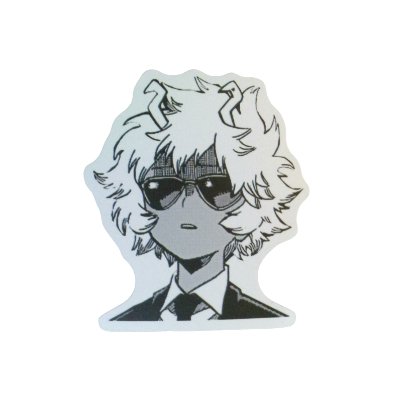 Collection of 100 My Hero Academia anime character stickers featuring popular heroes like Deku, Bakugo, Todoroki, All Might, and other beloved MHA characters, available as individual $1 vinyl stickers