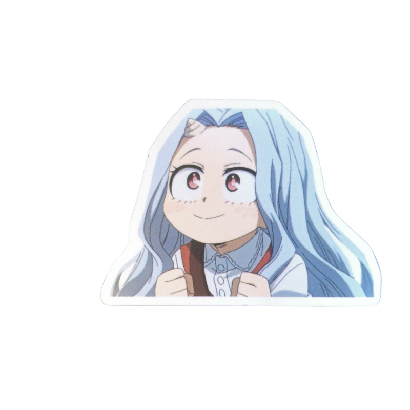 Collection of 100 My Hero Academia anime character stickers featuring popular heroes like Deku, Bakugo, Todoroki, All Might, and other beloved MHA characters, available as individual $1 vinyl stickers
