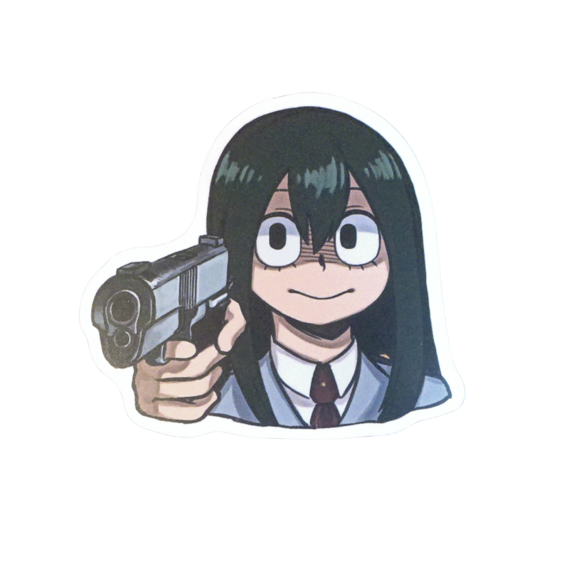 Collection of 100 My Hero Academia anime character stickers featuring popular heroes like Deku, Bakugo, Todoroki, All Might, and other beloved MHA characters, available as individual $1 vinyl stickers