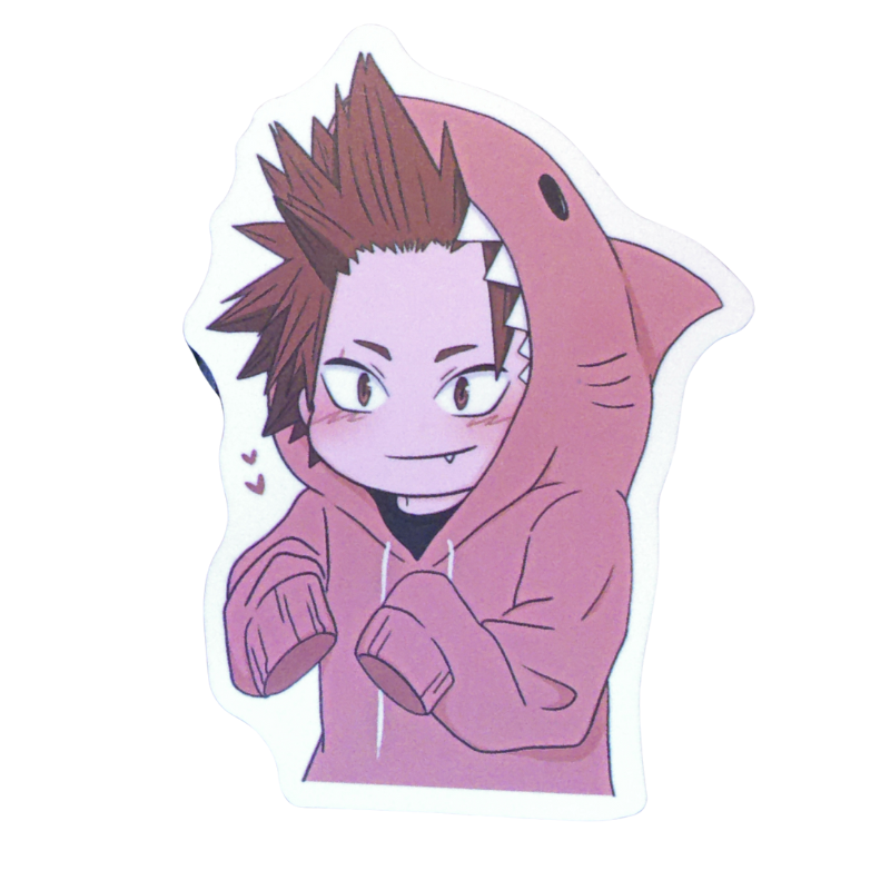 Collection of 100 My Hero Academia anime character stickers featuring popular heroes like Deku, Bakugo, Todoroki, All Might, and other beloved MHA characters, available as individual $1 vinyl stickers