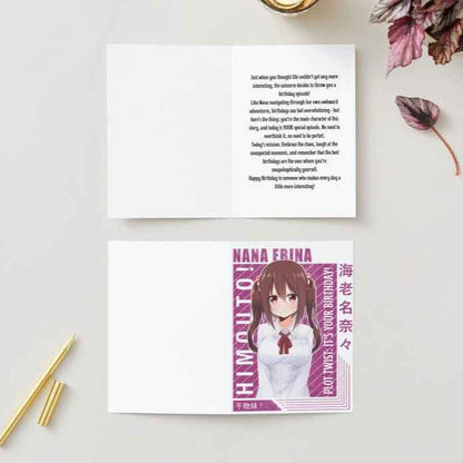 Himouto! Umaru-chan Nana Ebina Birthday Card - "Plot Twist: It's Your Birthday!"