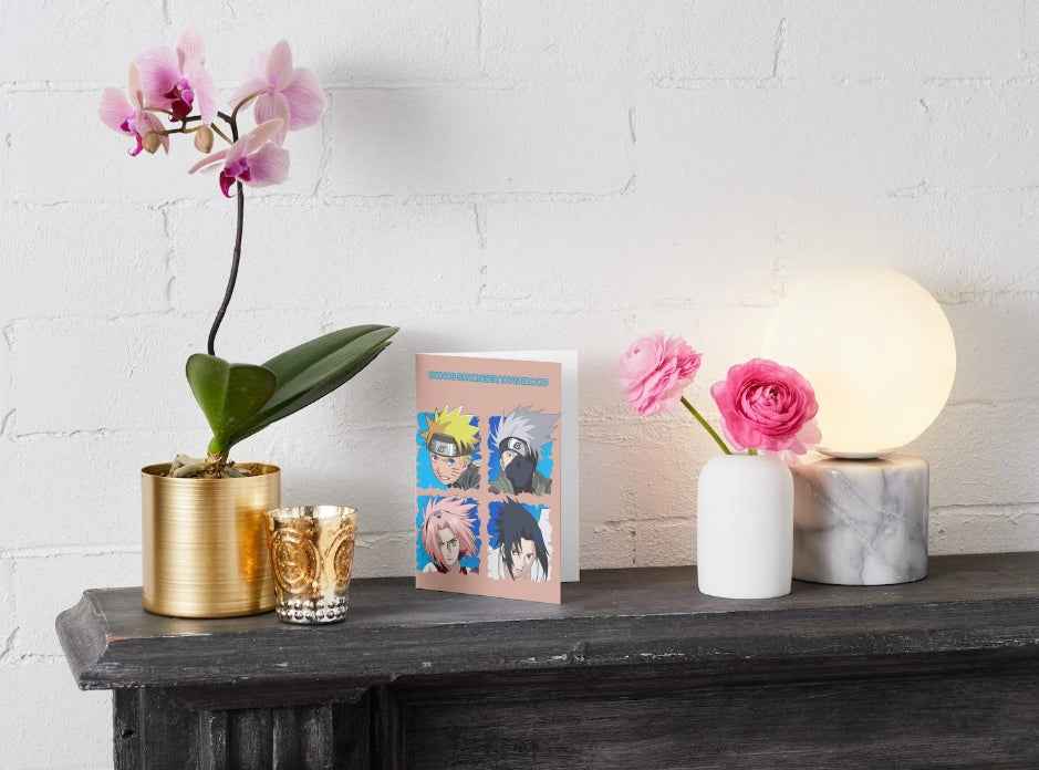 Naruto Team 7 Friendship Card - "Bonds Stronger Than Blood" | Anime Greeting Card