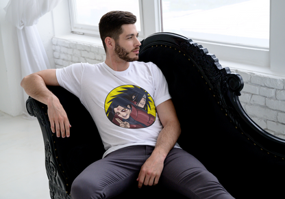 Naruto Madara and Hashirama anime t-shirt featuring legendary founders duo design on unisex triblend fabric
