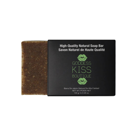 Natural Apricot Exfoliating Soap with Goat's Milk and Lemongrass Oil for Bright Skin - 100g