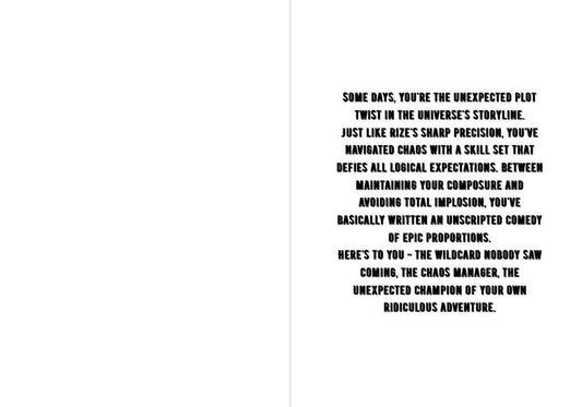 Is the Order a Rabbit? Rize Tedeza Humor Card - "Survival Mode Successfully Executed"