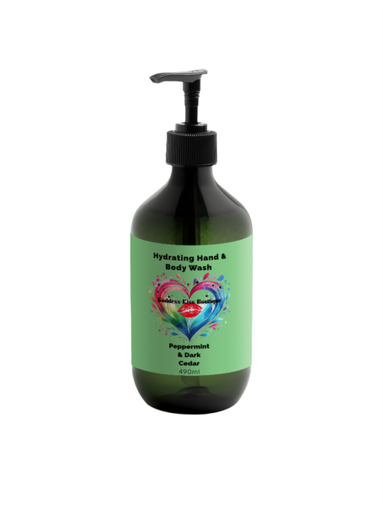Hand & Body Wash with Peppermint & Dark Cedar | Hydrating Vegan Formula