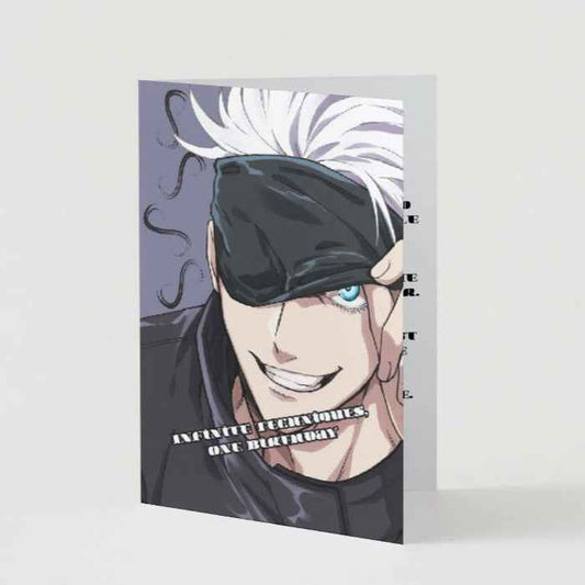 Jujutsu Kaisen Satoru Gojo Birthday Card - "Infinite Techniques, One Birthday"