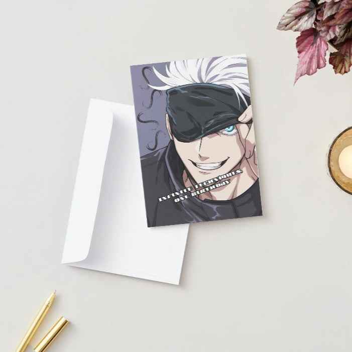 Jujutsu Kaisen Satoru Gojo Birthday Card - "Infinite Techniques, One Birthday"
