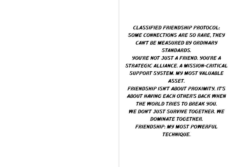 Jujutsu Kaisen Satoru Gojo Friendship Card - "Stronger Together, Blindfolded or Not"