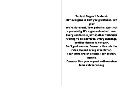 Jujutsu Kaisen Satoru Gojo Support Card - "Your Potential is Infinite"