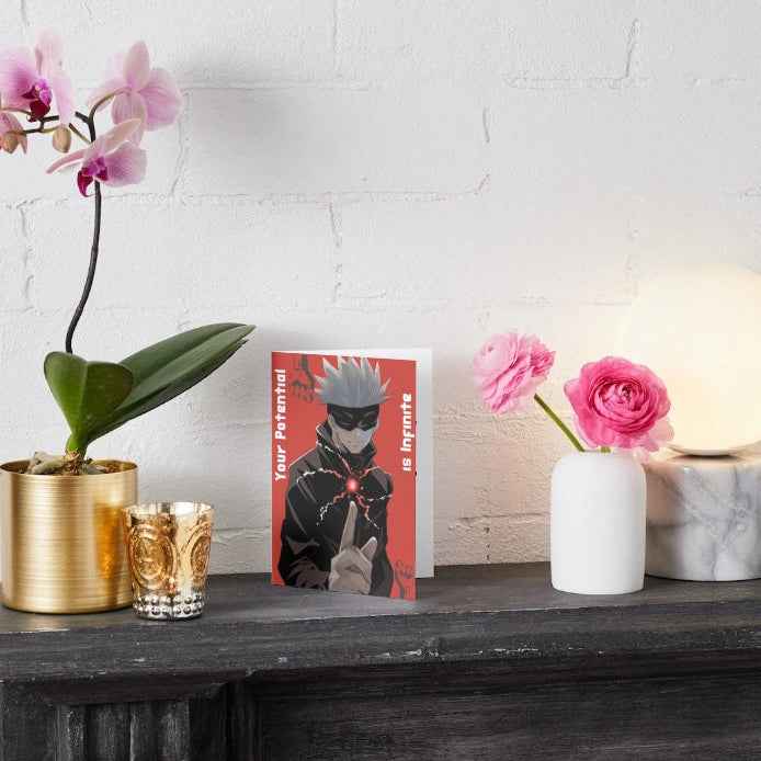 Jujutsu Kaisen Satoru Gojo Support Card - "Your Potential is Infinite"