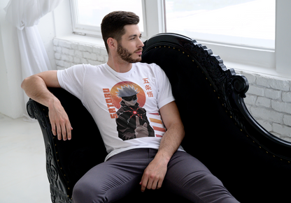 Jujutsu Kaisen Satoru Gojo T-Shirt - Infinity Technique Sunset Portrait Design | Premium Unisex Triblend Tee
