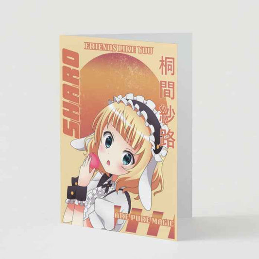 Is the Order a Rabbit? Sharo Kirima Friendship Card - "Friends Like You"
