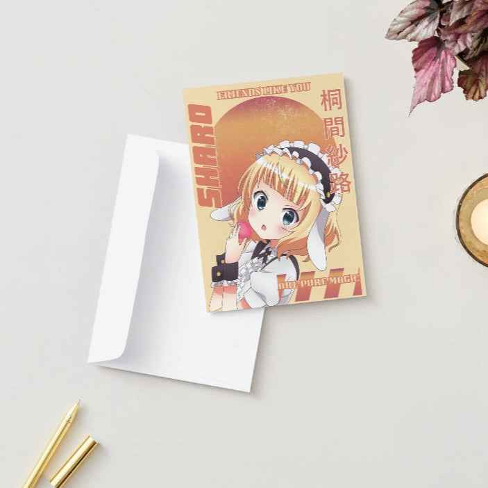 Is the Order a Rabbit? Sharo Kirima Friendship Card - "Friends Like You"