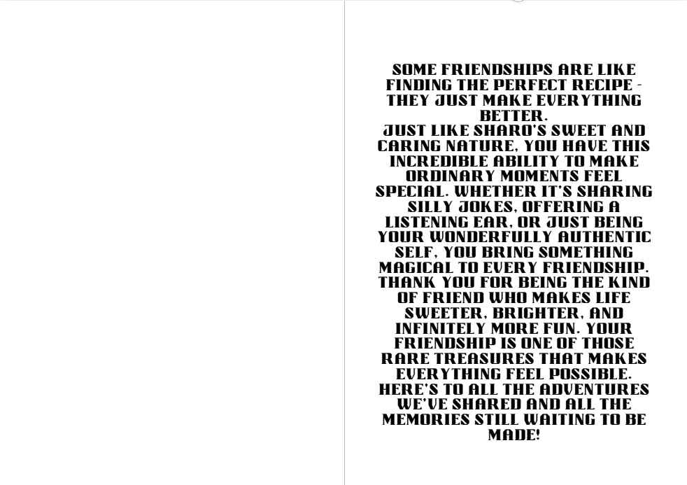 Is the Order a Rabbit? Sharo Kirima Friendship Card - "Friends Like You"