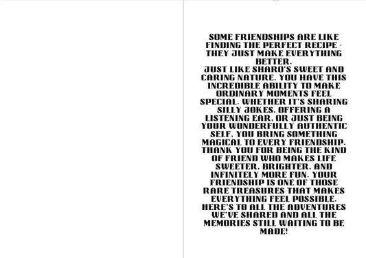 Is the Order a Rabbit? Sharo Kirima Friendship Card - "Friends Like You"