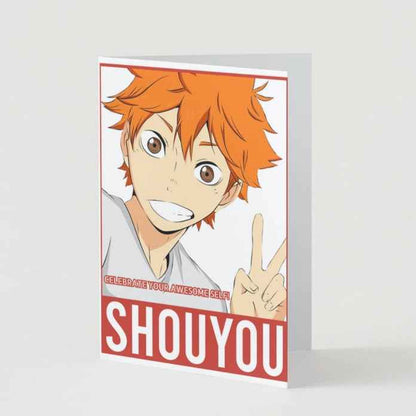 Haikyuu!! Shouyou Hinata Celebration Card - "Celebrate Your Awesome Self"