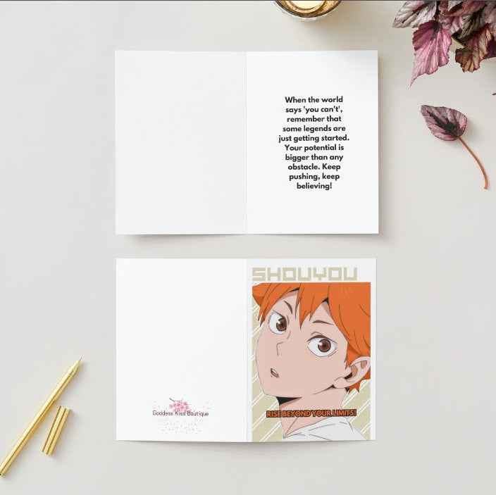 Haikyuu!! Shouyou Hinata Support Card - "Rise Beyond Your Limits!"