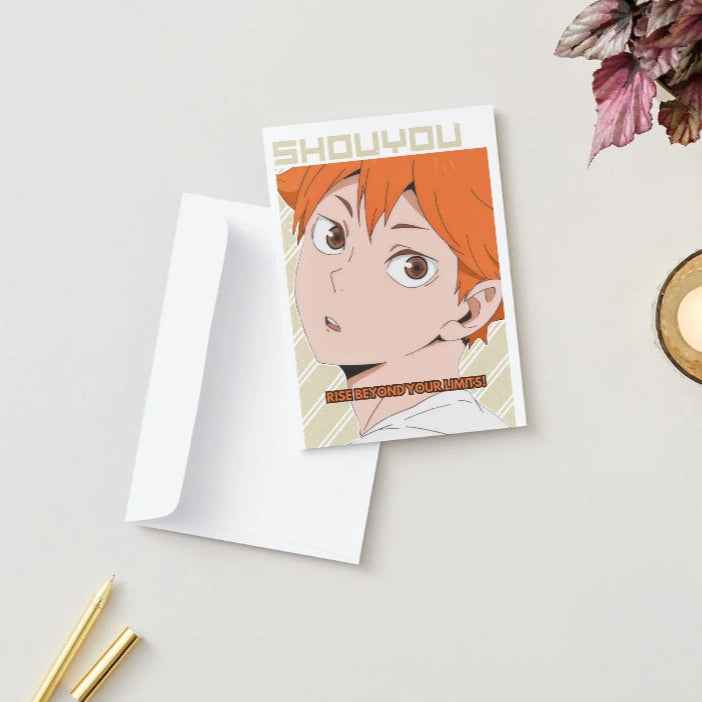 Haikyuu!! Shouyou Hinata Support Card - "Rise Beyond Your Limits!"