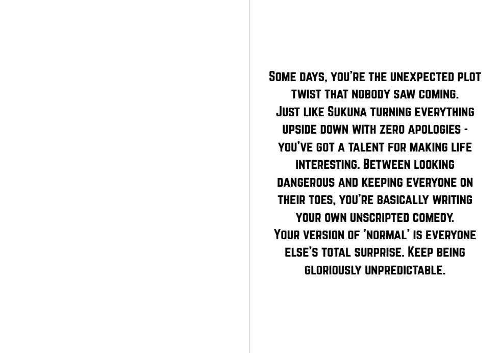 Jujutsu Kaisen Sukuna Ryomen Humor Card - "Villain Mode Activated"